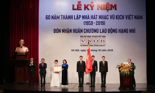 Lễ Kỷ niệm 60 năm Ngày thành lập Nhà hát Nhạc Vũ Kịch Việt Nam (1959-2019) và đón nhận Huân chương Lao động hạng Nhì của Chủ tịch nước