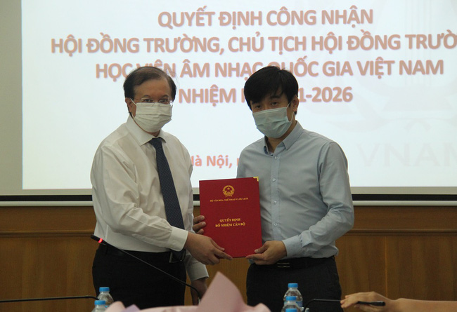 Công bố Quyết định công nhận Hội đồng trường Học viện Âm nhạc Quốc gia Việt Nam nhiệm kỳ 2021-2026