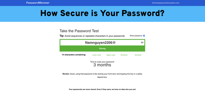 Đây là cách kiểm tra độ mạnh mật khẩu và mẹo tạo mật khẩu 
