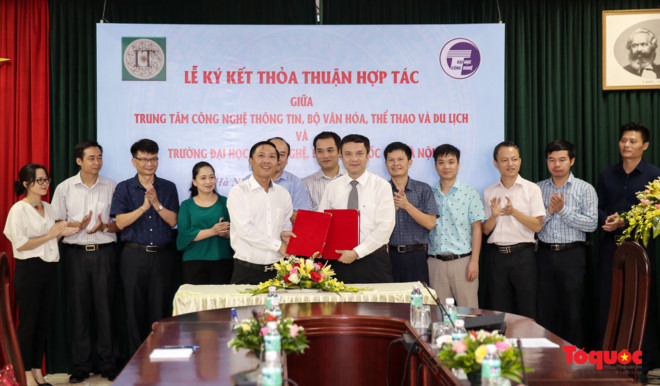 Trung tâm Công nghệ thông tin – Bộ VHTTDL và Trường Đại học Công nghệ, Đại học QG Hà Nội ký kết thỏa thuận hợp tác