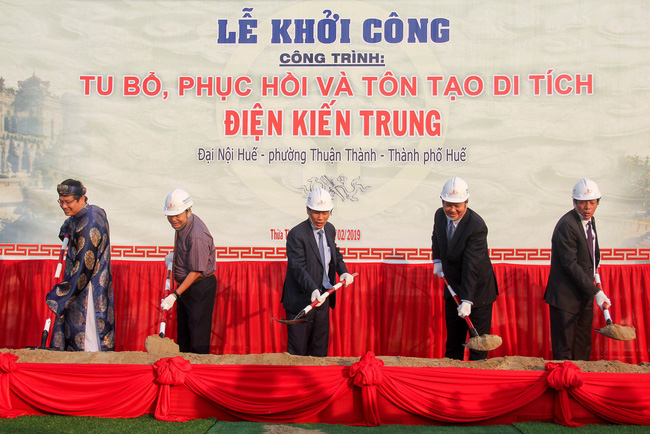 Bộ trưởng Nguyễn Ngọc Thiện dự lễ khởi công tu bổ, phục hồi và tôn tạo điện Kiến Trung