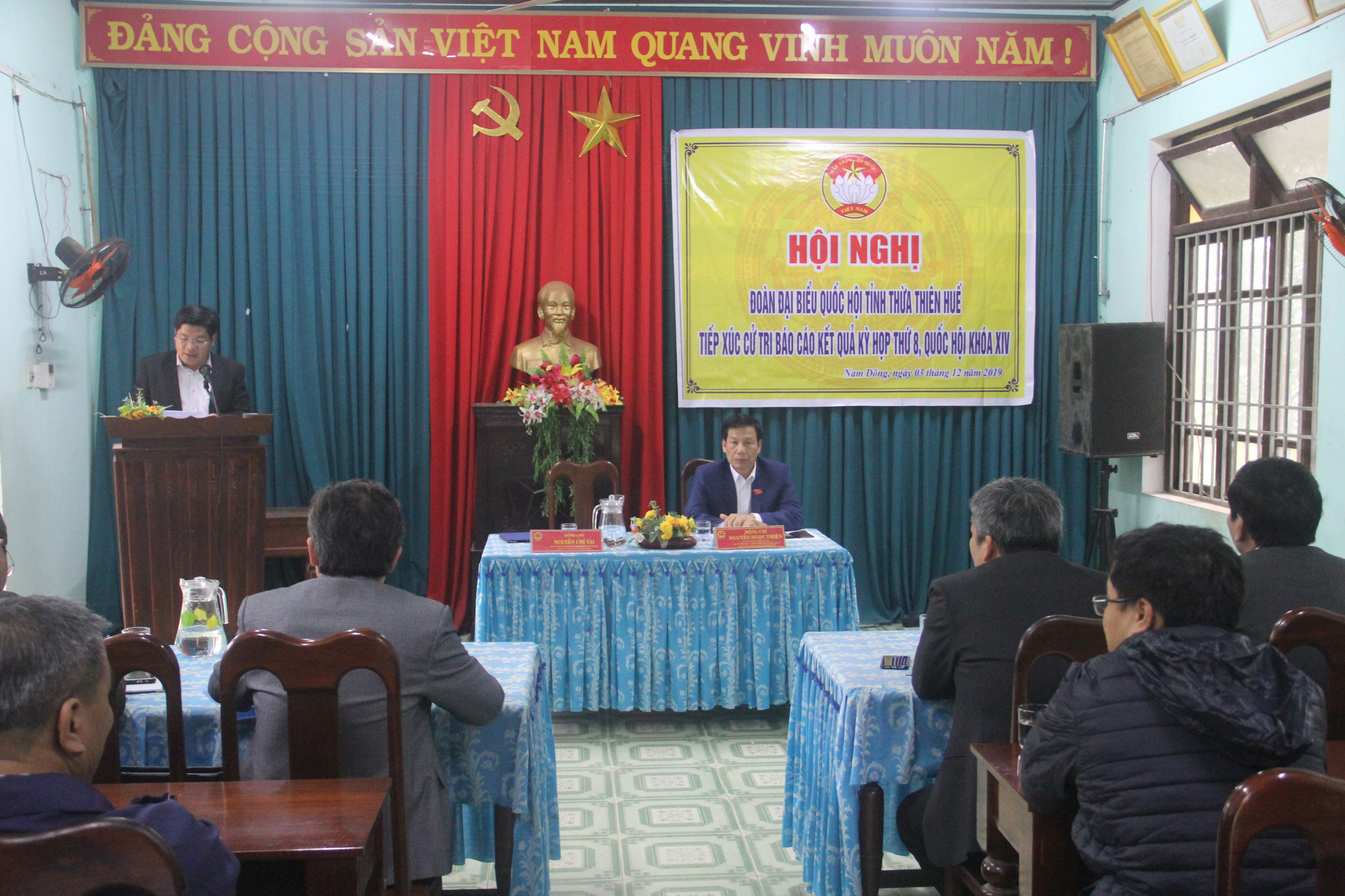 Bộ trưởng Nguyễn Ngọc Thiện tiếp xúc cử tri huyện miền núi Nam Đông