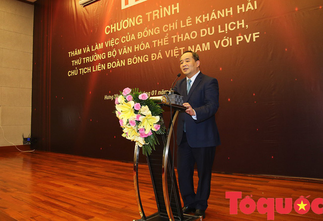 Thứ trưởng Lê Khánh Hải: PVF sẽ là nơi đào tạo ra những lứa cầu thủ vừa tài, vừa đức