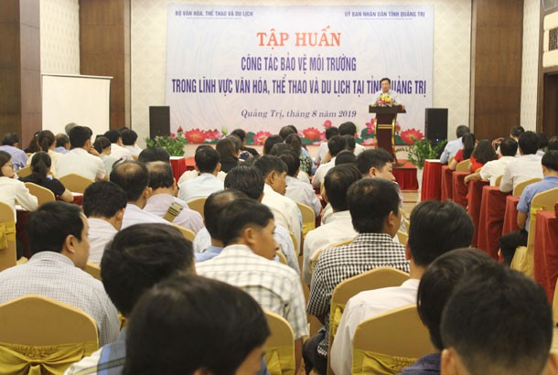 Tập huấn công tác bảo vệ môi trường trong lĩnh vực VHTTDL tại Quảng Trị