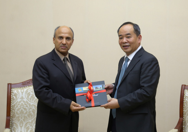 Thứ trưởng Lê Khánh Hải tiếp Đại sứ Vương quốc Ả Rập Xê Út tại Việt Nam Saud F.M.Al Suwelim
