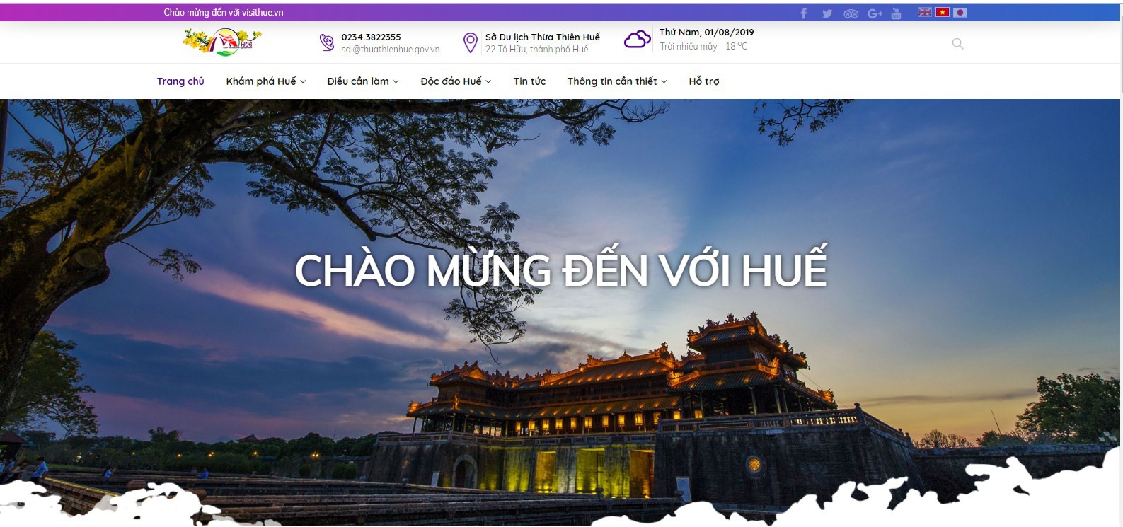 Chính thức ra mắt Cổng thông tin điện tử Sở du lịch Thừa Thiên Huế
