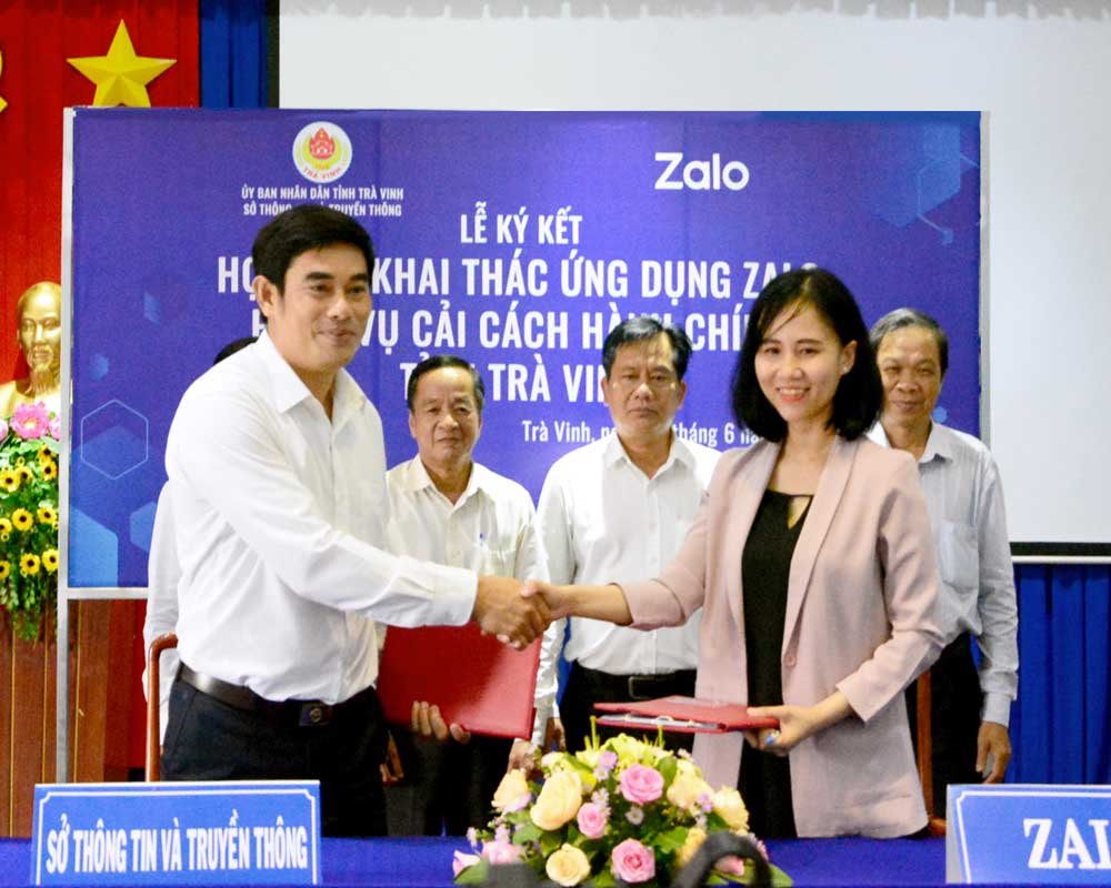 Người dân và doanh nghiệp ở Trà Vinh có thể tra cứu thông tin hồ sơ thủ tục hành chính qua Zalo