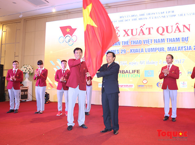 Đoàn Thể thao Việt Nam tham dự SEAGames 29 xuất quân đầy khí thế