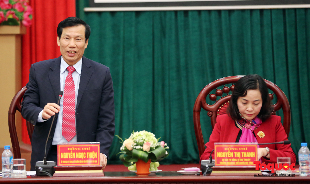 Bộ trưởng Nguyễn Ngọc Thiện làm việc với UBND tỉnh Ninh Bình