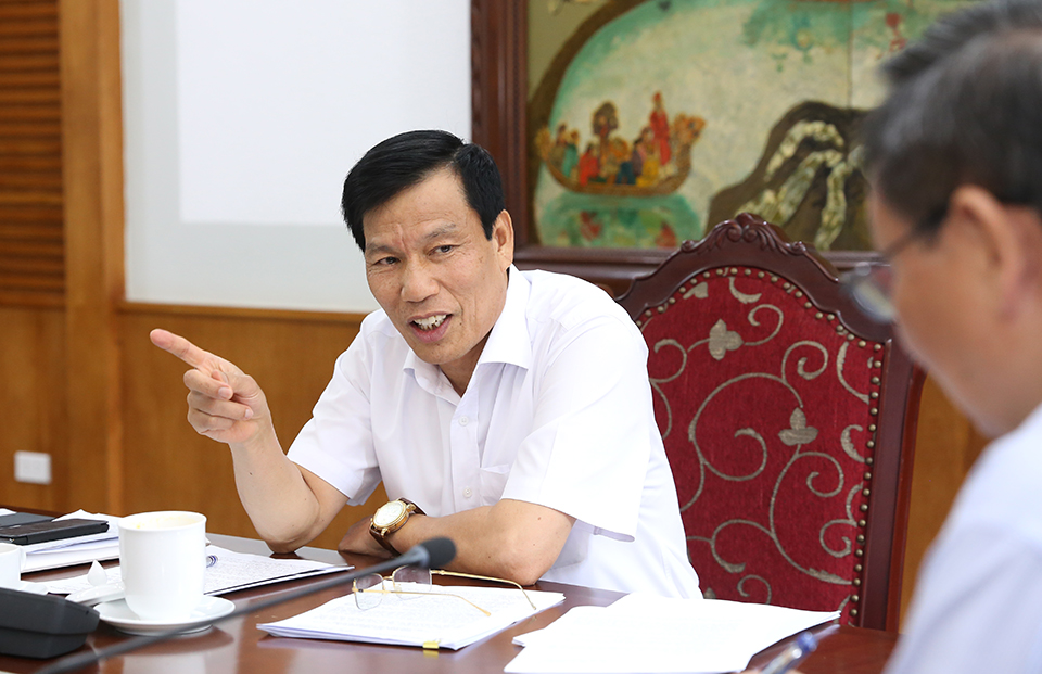 Bộ trưởng Nguyễn Ngọc Thiện: Đẩy nhanh tiến độ thực hiện các Đề án về ngành Du lịch để trình Chính phủ
