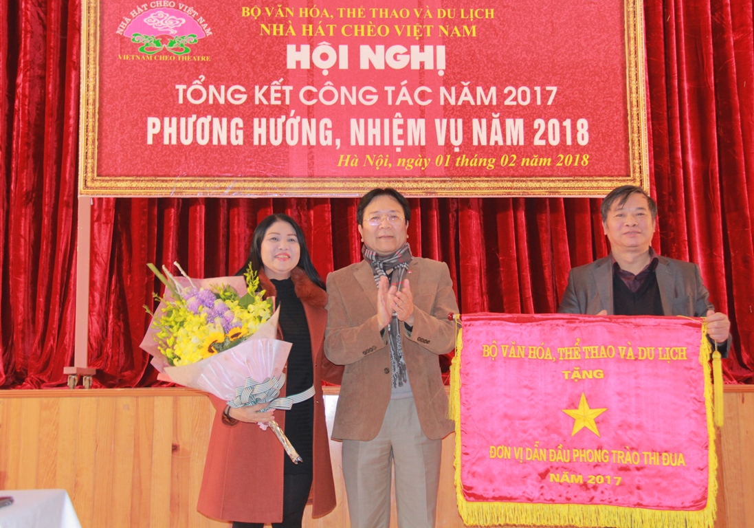 Thứ trưởng Vương Duy Biên dự tổng kết công tác năm 2017 Nhà hát Chèo Việt Nam
