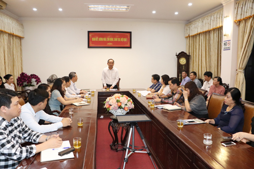 Thứ trưởng Lê Khánh Hải làm việc với Trường Cán bộ quản lý văn hóa, thể thao và du lịch