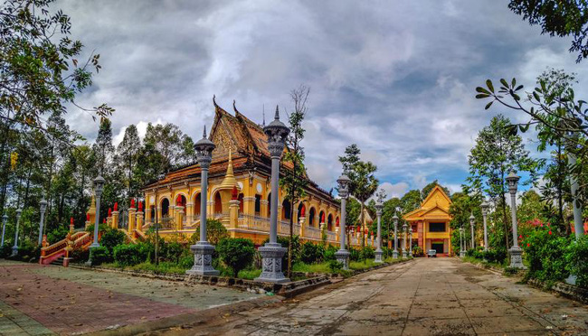 Tu bổ Chánh điện và Thư viện di tích chùa KomPong, tỉnh Trà Vinh