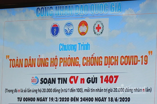 Hơn 35 tỷ đồng ủng hộ phòng chống dịch Covid-19 qua Cổng nhân đạo 1407