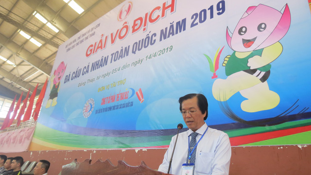 Khai mạc giải vô địch Đá cầu cá nhân toàn quốc năm 2019 tại Đồng Tháp