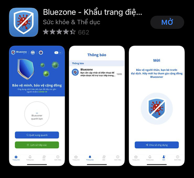 Cài ngay Bluezone - Ứng dụng giúp cảnh báo nguy cơ tiếp xúc người nhiễm Covid-19