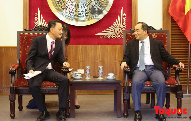 Thứ trưởng Lê Khánh Hải tiếp Đại sứ Hàn Quốc tại Việt Nam